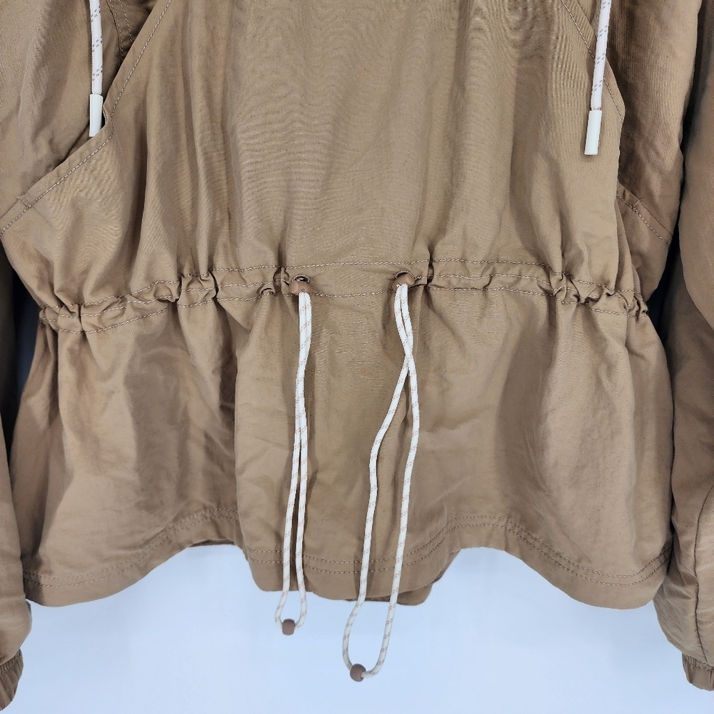 Calia NWT Hooded Windbreaker Pullover Tan - Picture 2 of 8